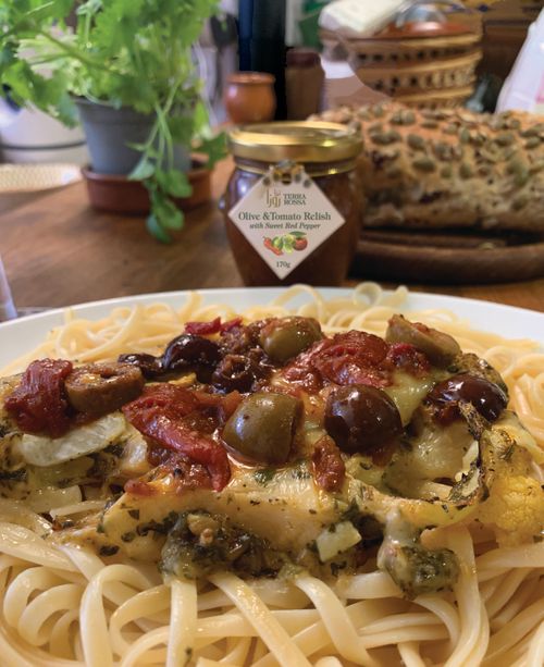 Olive & Tomato Relish with Sweet Red Peppers